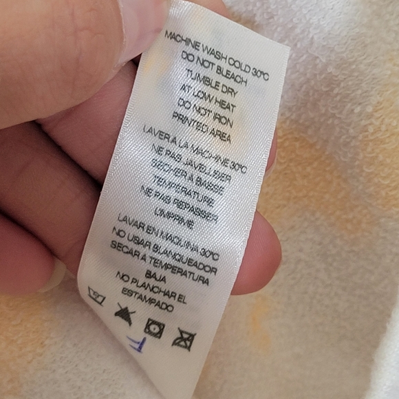 Sundry Pop of Peach Tie Dye Lounge Sweat Shorts Brand Sz 2 (US Sz MEDIUM 8-10) - Picture 11 of 11